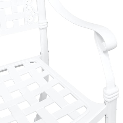 Garden Chair 2 Pcs 55 X 56.5 X 91Cm Aluminium