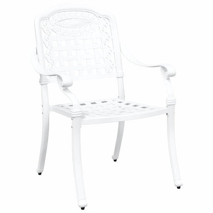 Garden Chair 2 Pcs 55 X 56.5 X 91Cm Aluminium