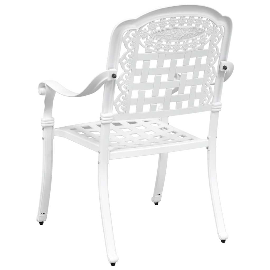Garden Chair 2 Pcs 55 X 56.5 X 91Cm Aluminium