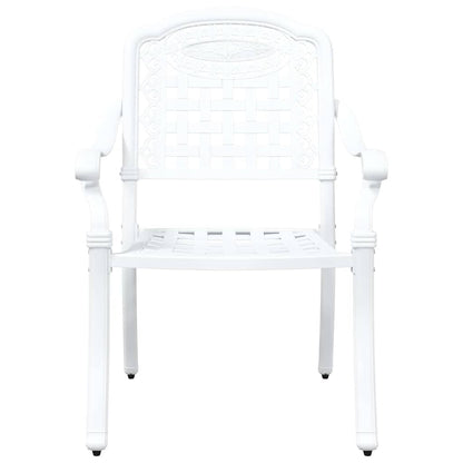 Garden Chair 2 Pcs 55 X 56.5 X 91Cm Aluminium