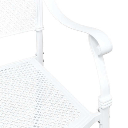 Garden Chair 2 Pcs 55 X 56.5 X 91Cm Aluminium