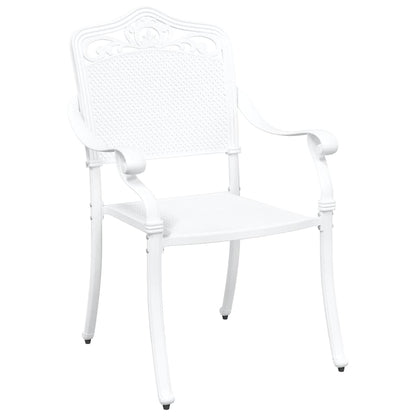 Garden Chair 2 Pcs 55 X 56.5 X 91Cm Aluminium