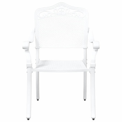 Garden Chair 2 Pcs 55 X 56.5 X 91Cm Aluminium