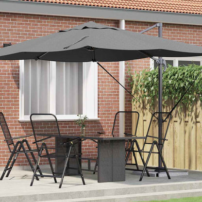 Cantilever Roma Parasol And Black 352 X 251 X 260 Cm