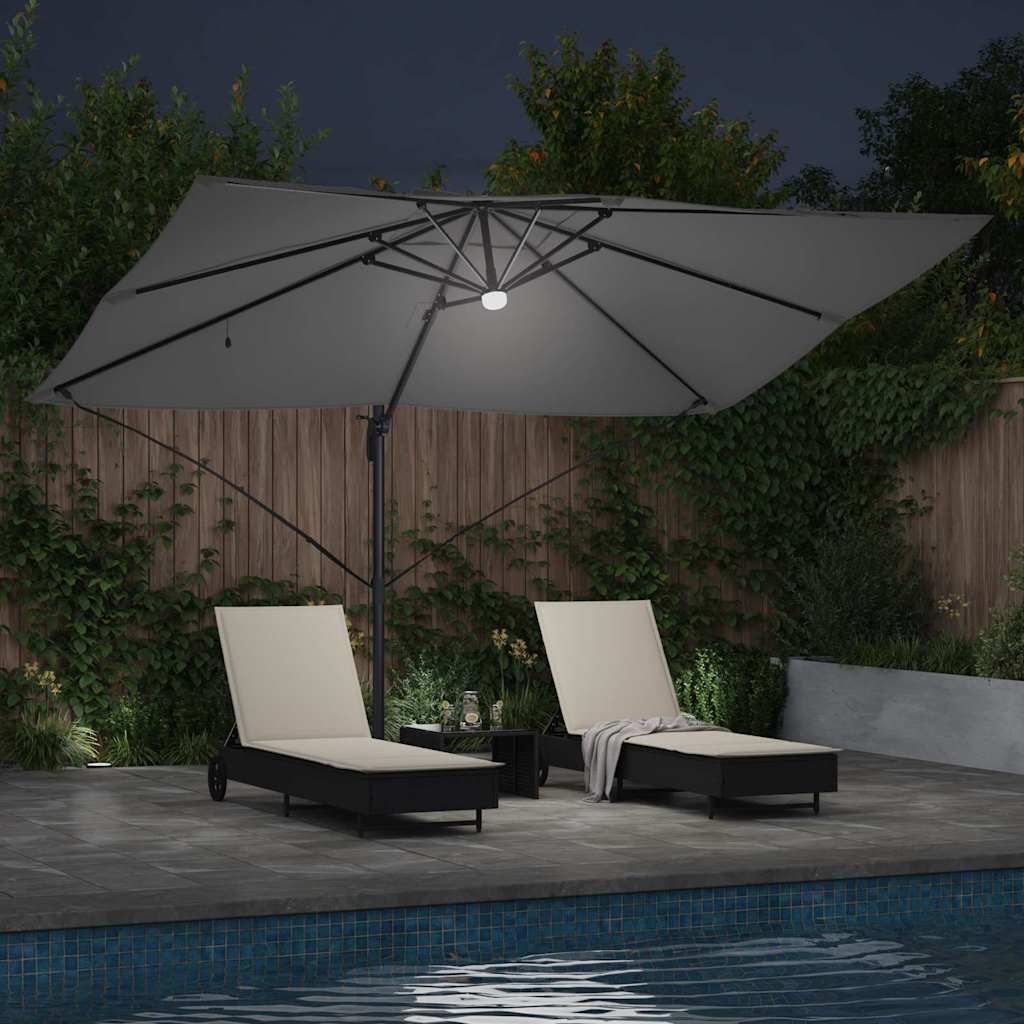 Cantilever Roma Parasol And Black 352 X 251 X 265 Cm