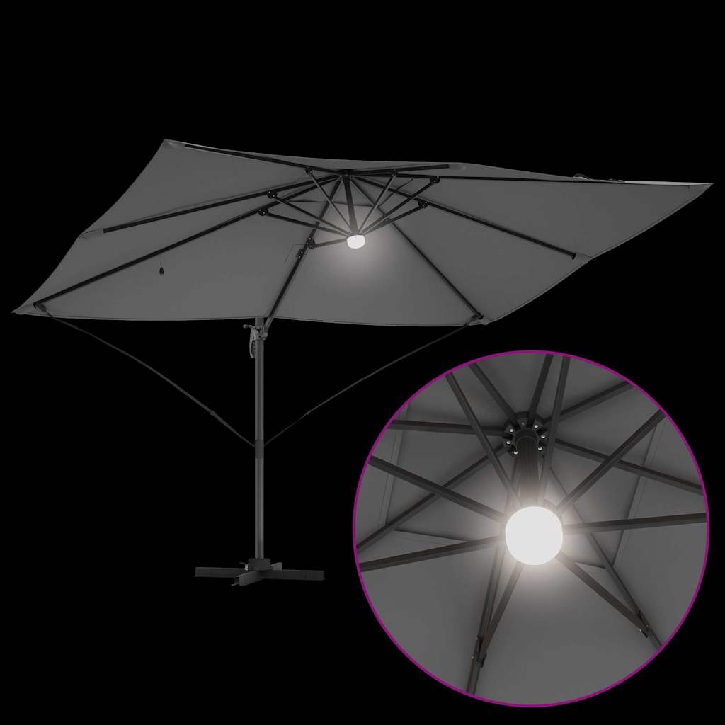 Cantilever Roma Parasol And Black 352 X 251 X 265 Cm