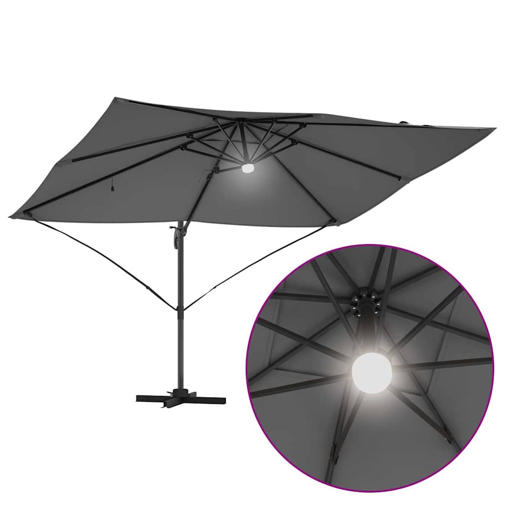 Cantilever Roma Parasol And Black 352 X 251 X 265 Cm