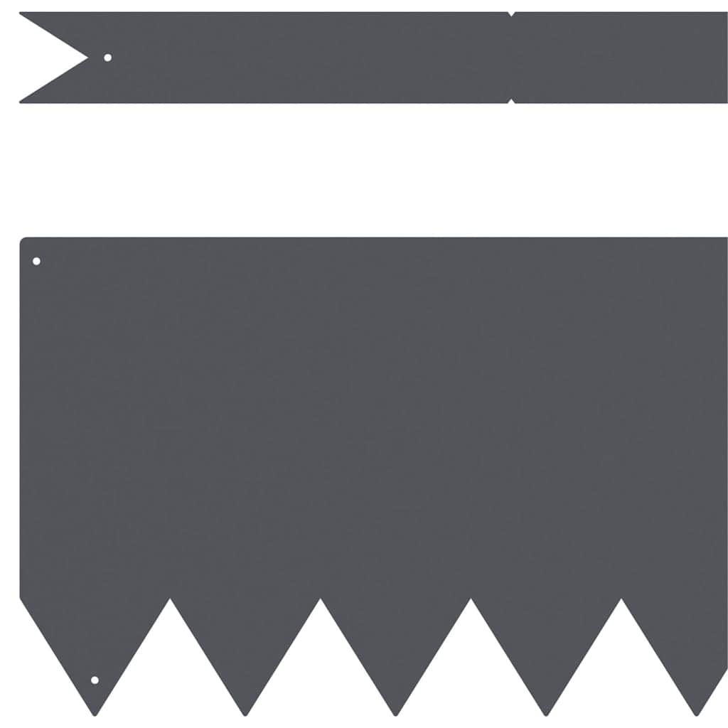 Lawn Edgings 30 Pcs 100 X 0.5 X 20 Cm Steel