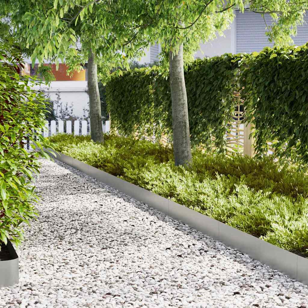 Lawn Edgings 30 Pcs 100 X 0.5 X 20 Cm Steel