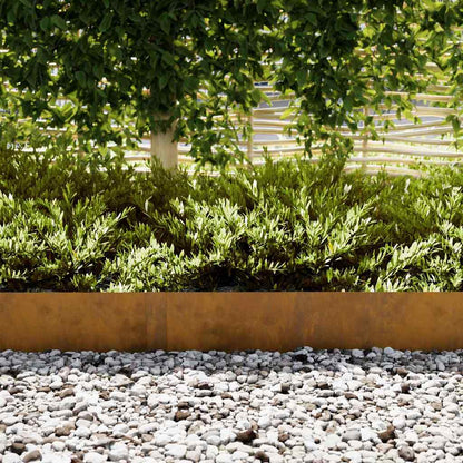 Lawn Edgings 10 Pcs Brown 100 X 0.5 X 20 Cm