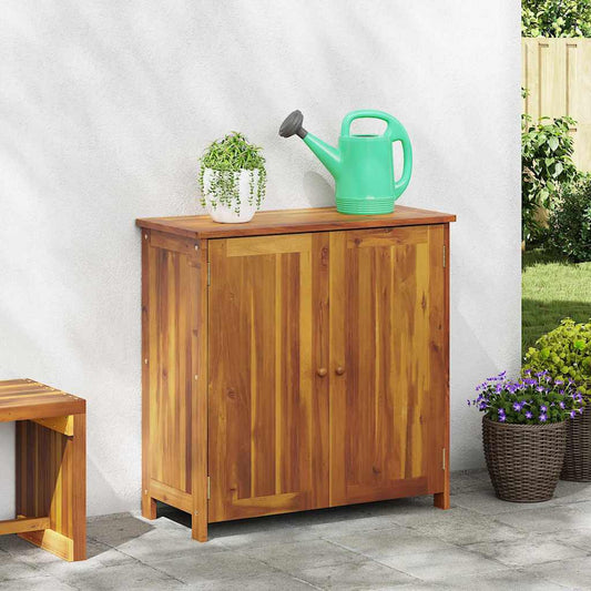 Garden Cabinet Other Brown Solid Acacia Wood