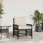 Garden Chair Black 60 X 70 X 78Cm Poly Rattan