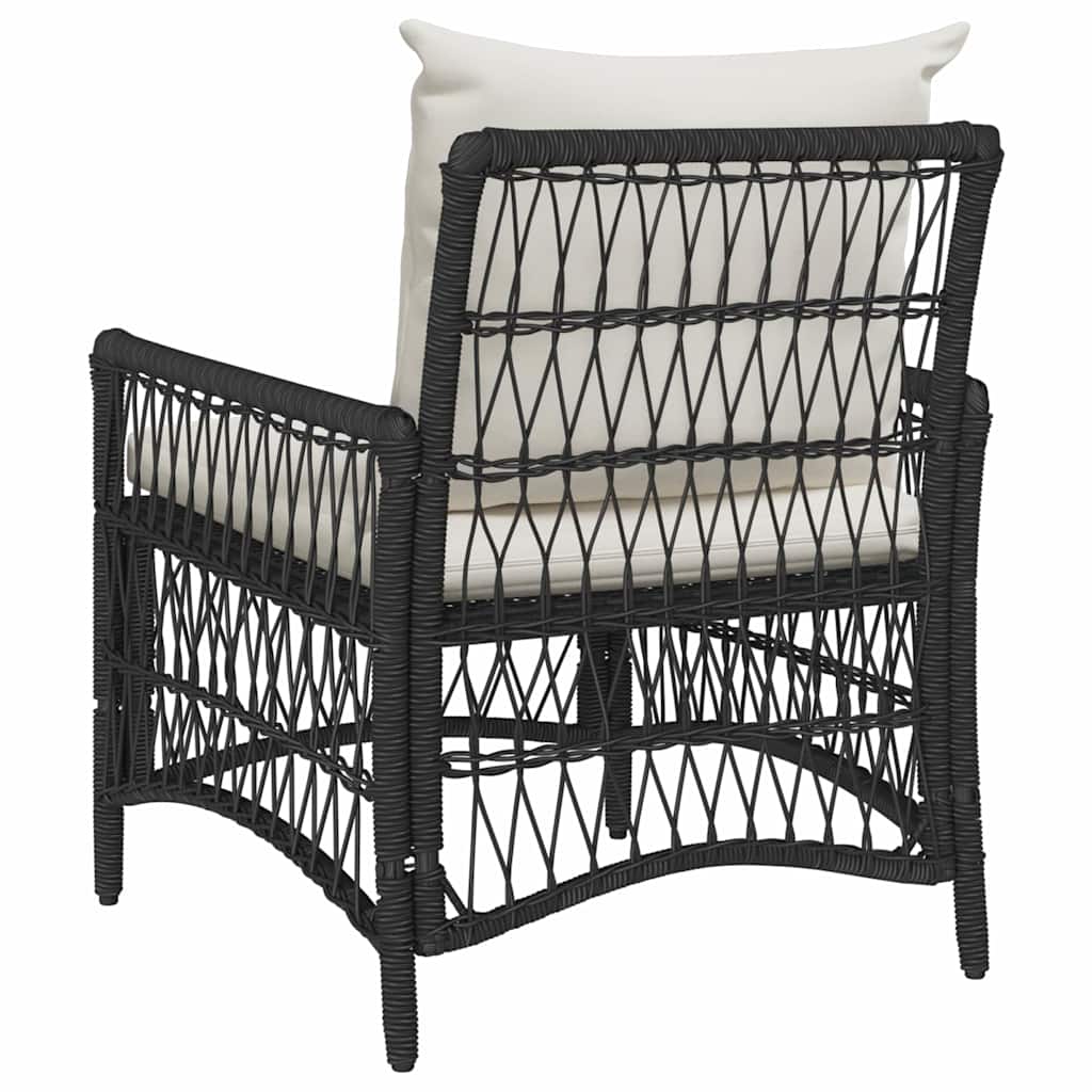 Garden Chair Black 60 X 70 X 78Cm Poly Rattan