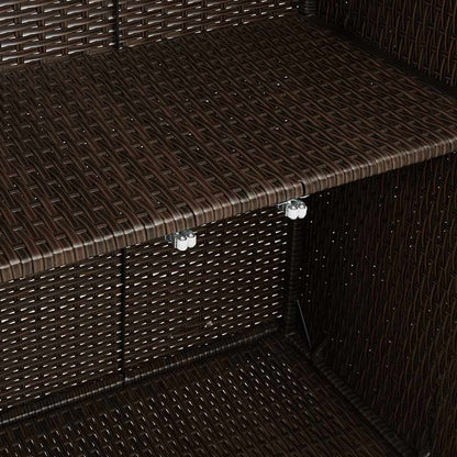 Storage Cabinet With Storage 100 X 36 X 102 Cm Rattan