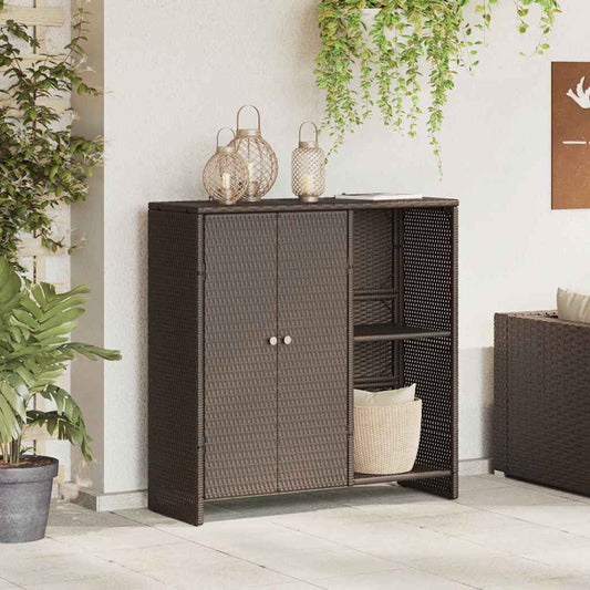 Storage Cabinet With Storage 100 X 36 X 102 Cm Rattan