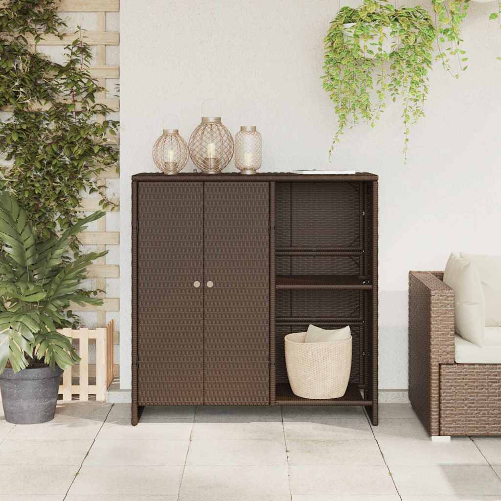 Storage Cabinet With Storage 100 X 36 X 102 Cm Rattan