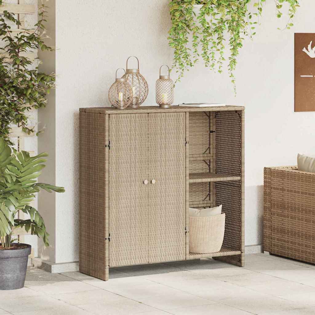 Storage Cabinet With Storage 100 X 36 X 102 Cm Rattan