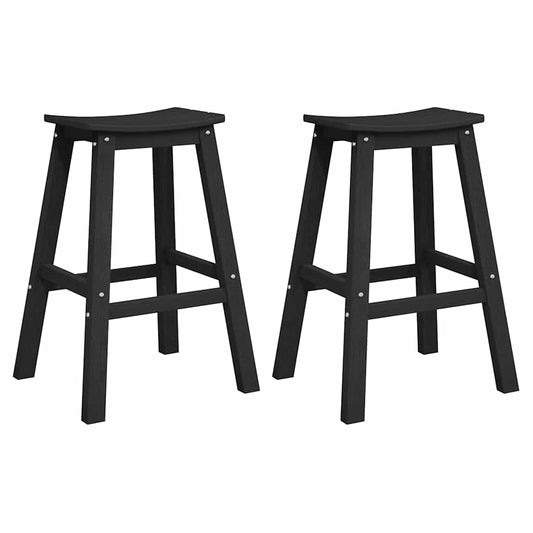Bar Stool 2 Pcs 52 X 43 X 73.5Cm Hdpe