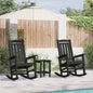 Garden Rocking Chair 2 Pcs 70 X 92 X 108Cm Plastic