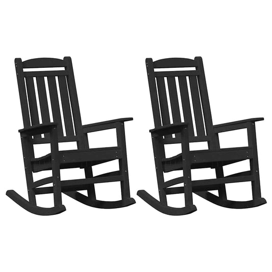 Garden Rocking Chair 2 Pcs 70 X 92 X 108Cm Plastic