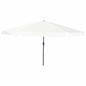 Garden Parasol White And Black 395 X 395 X 245 Cm