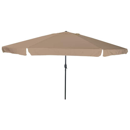 Garden Parasol White And Black 395 X 395 X 245 Cm