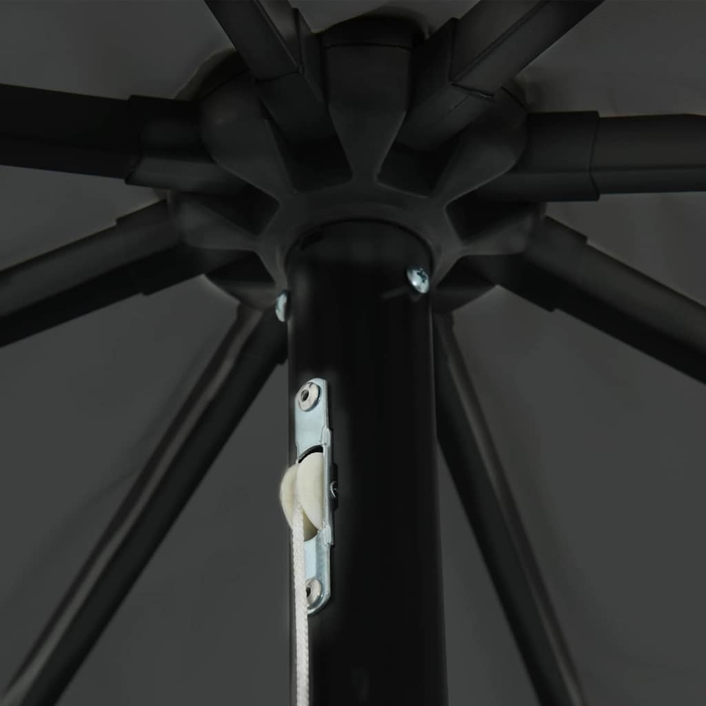 Garden Parasol And Black 395 X 395 X 245 Cm