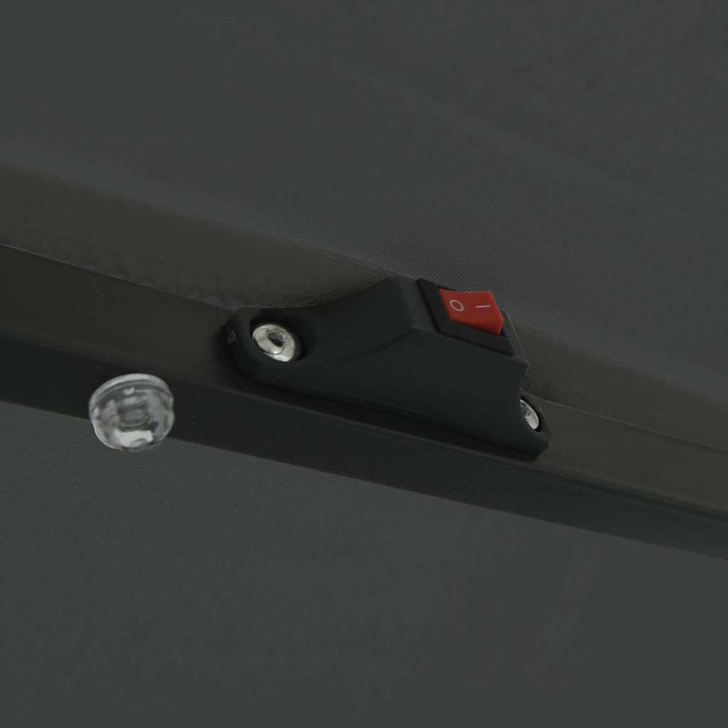 Garden Parasol And Black 395 X 395 X 245 Cm