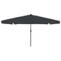 Garden Parasol And Black 395 X 395 X 245 Cm