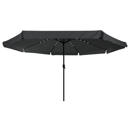 Garden Parasol And Black 395 X 395 X 245 Cm