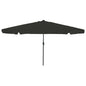 Garden Parasol And Black 395 X 395 X 245 Cm