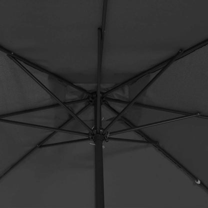 Garden Parasol And Black 295 X 295 X 245 Cm