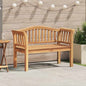 Garden Bench Brown 120 X 53.5 X 85 Cm Solid Teak Wood