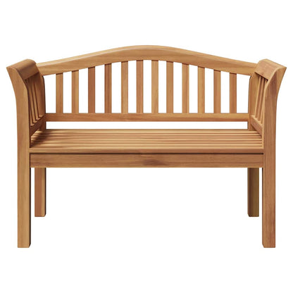 Garden Bench Brown 120 X 53.5 X 85 Cm Solid Teak Wood