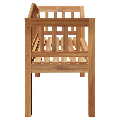 Garden Bench Brown 120 X 53.5 X 85 Cm Solid Teak Wood