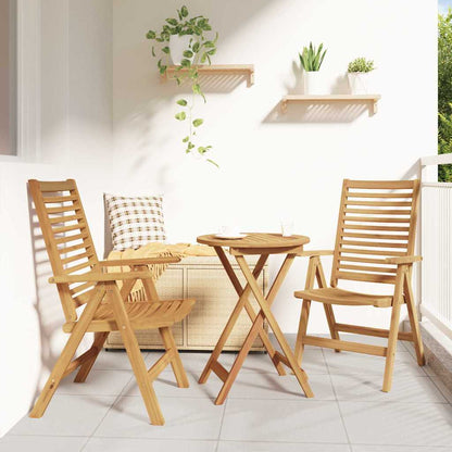 Garden Chair 4 Pcs Brown 52 X 64.5 X 108 Cm Solid Teak Wood