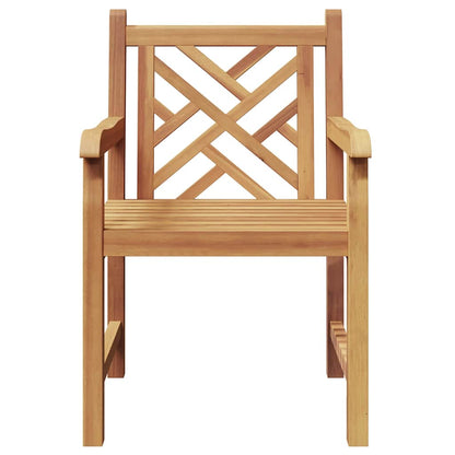 Garden Chairs 2 Pcs Brown 58 X 60 X 90 Cm Solid Teak Wood