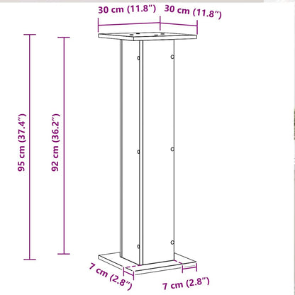 Plant Stand 2 Pcs Engineered Wood