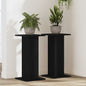 Speaker Stands With Shelf 2 Pcs Engineered Wood