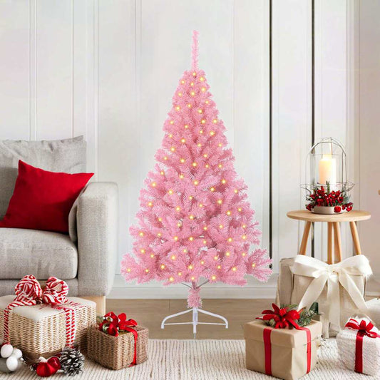 Artificial Pre-Lit Christmas Tree With 150 Leds Pvc