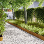 Lawn Edgings 30 Pcs Rusty 103 X 20 Cm Weathering Steel