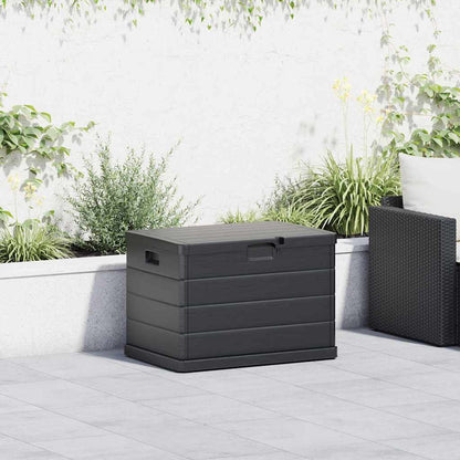 Garden Storage Box Anthracite 77.5 X 54.5 X 53 Cm Plastic