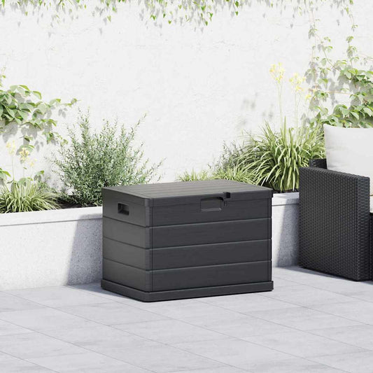 Garden Storage Box Anthracite 77.5 X 54.5 X 53 Cm Plastic