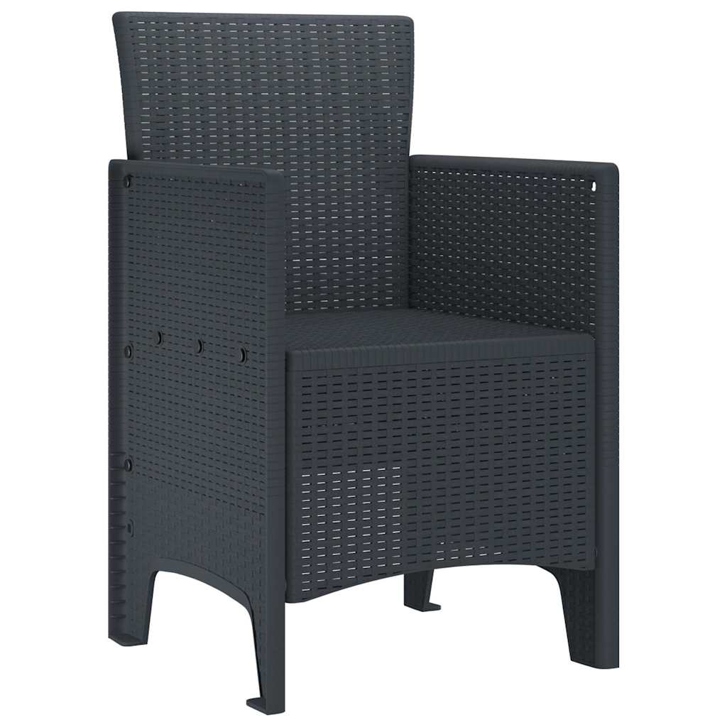 Garden Chair 2 Pcs 53 X 49 X 85 Cm Pp