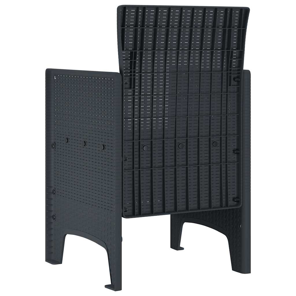Garden Chair 2 Pcs 53 X 49 X 85 Cm Pp