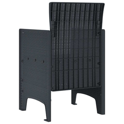 Garden Chair 2 Pcs 53 X 49 X 85 Cm Pp