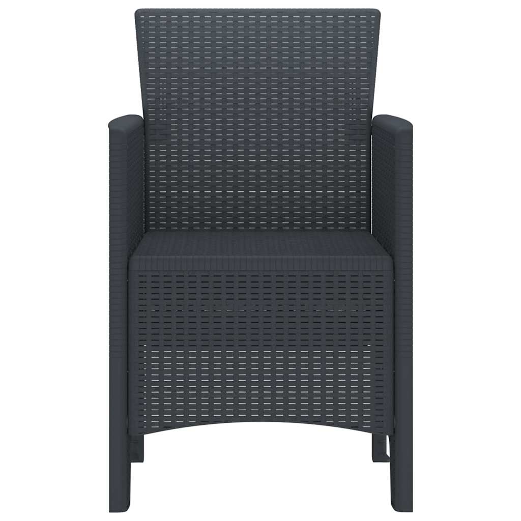 Garden Chair 2 Pcs 53 X 49 X 85 Cm Pp