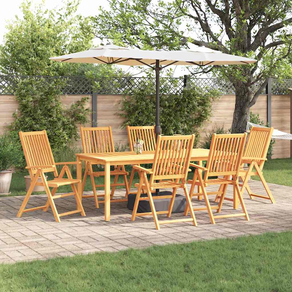 9 Piece Garden Dining Set Solid Wood Acacia