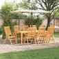 9 Piece Garden Dining Set Solid Wood Acacia