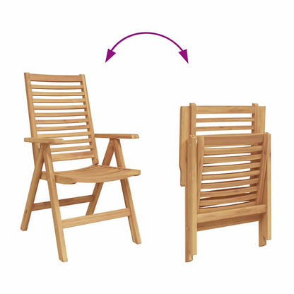 Garden Chair 4 Pcs Brown 52 X 64.5 X 108 Cm Solid Teak Wood